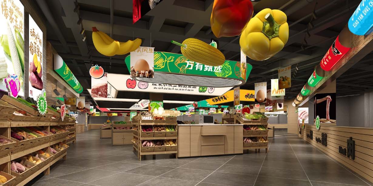 网红菜市场｜社区菜市场改造空间设计细节