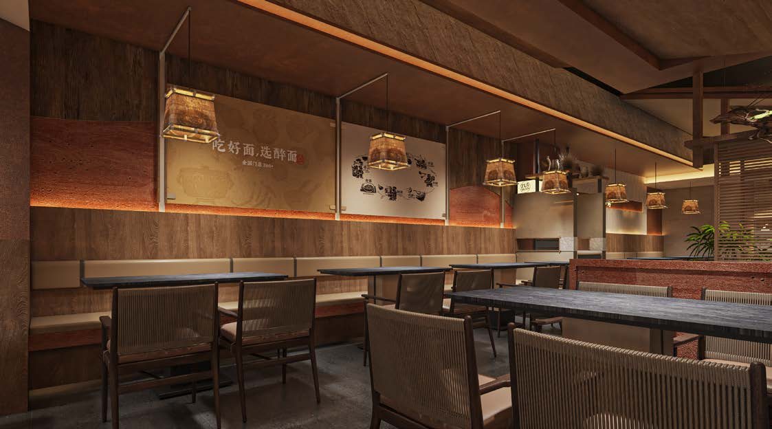 醉面｜面馆连锁门店空间与就餐场景细节